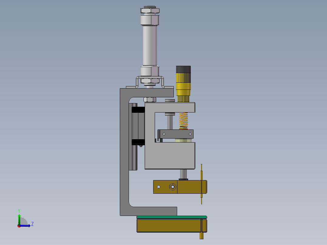 单体点焊机左视图