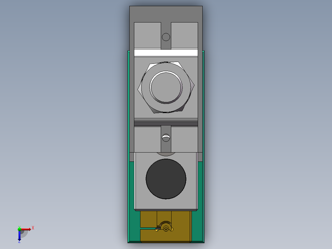 单体点焊机俯视图