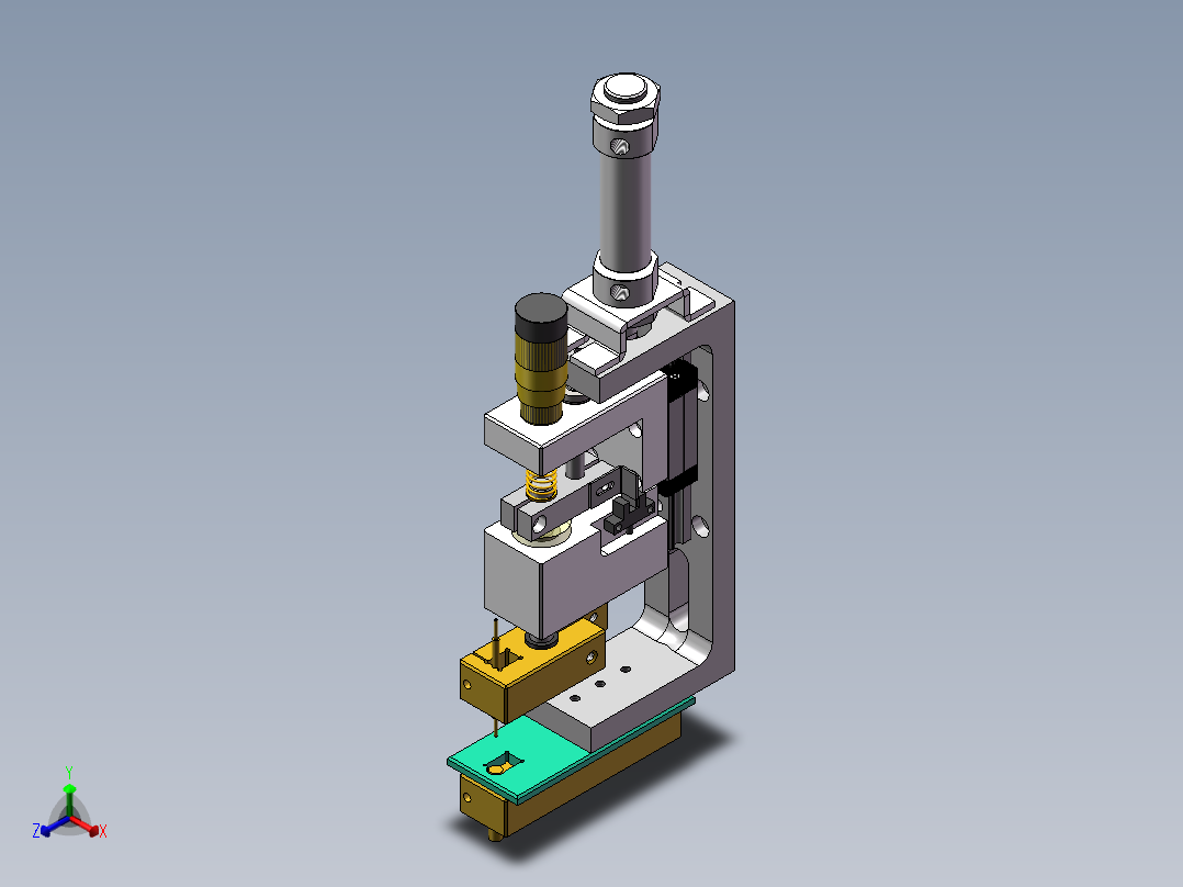 单体点焊机正等轴测图