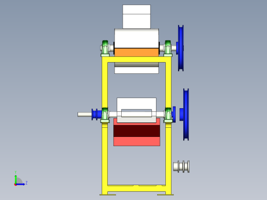 麦穗脱粒机左视缩略图