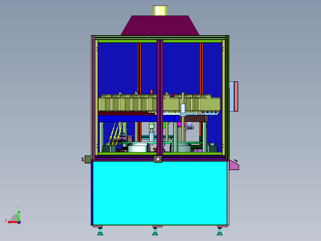 集成电路板生产用自动焊接机器后视图