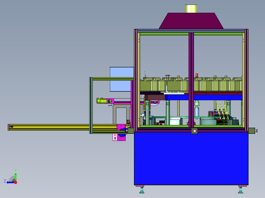 集成电路板生产用自动焊接机器右视图