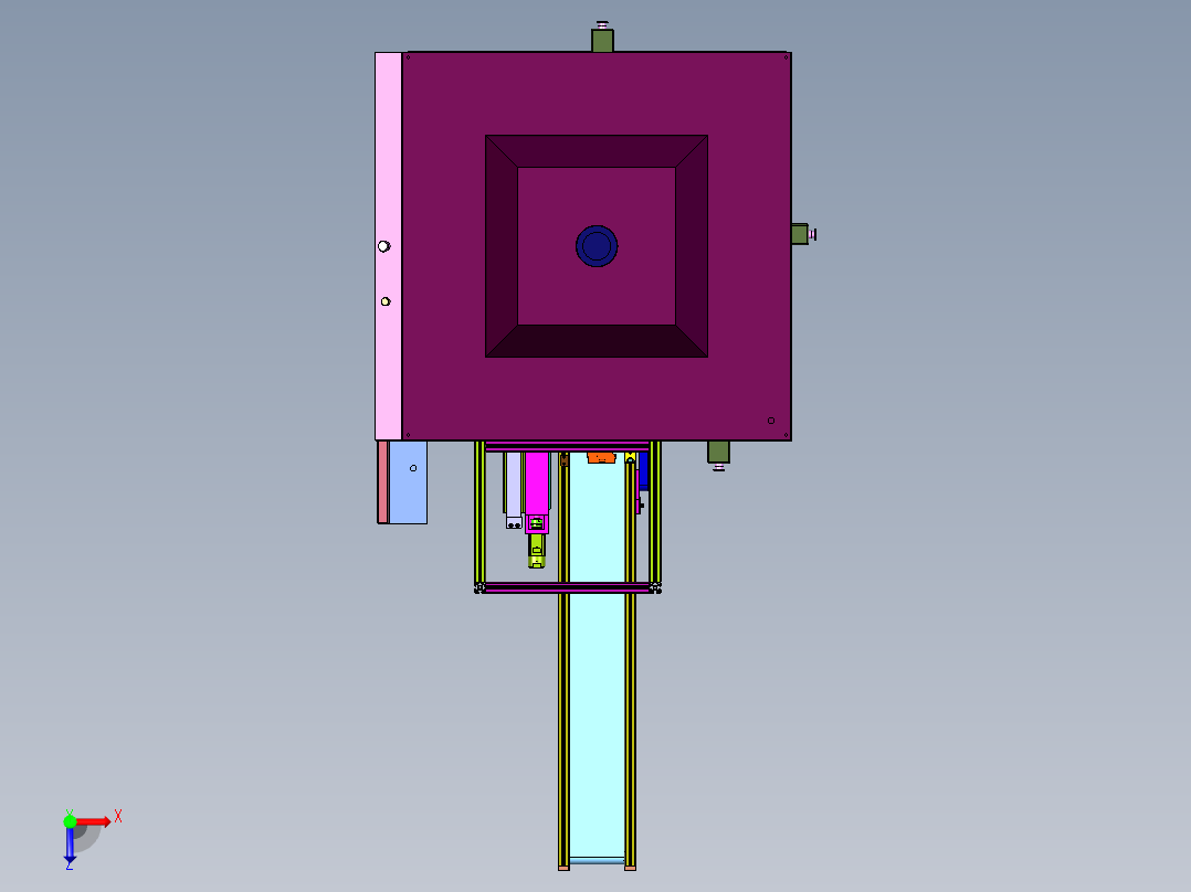 集成电路板生产用自动焊接机器俯视图