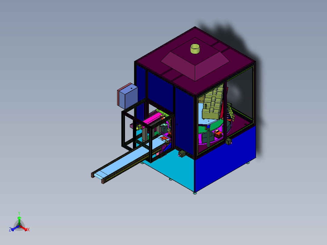集成电路板生产用自动焊接机器正等轴测图