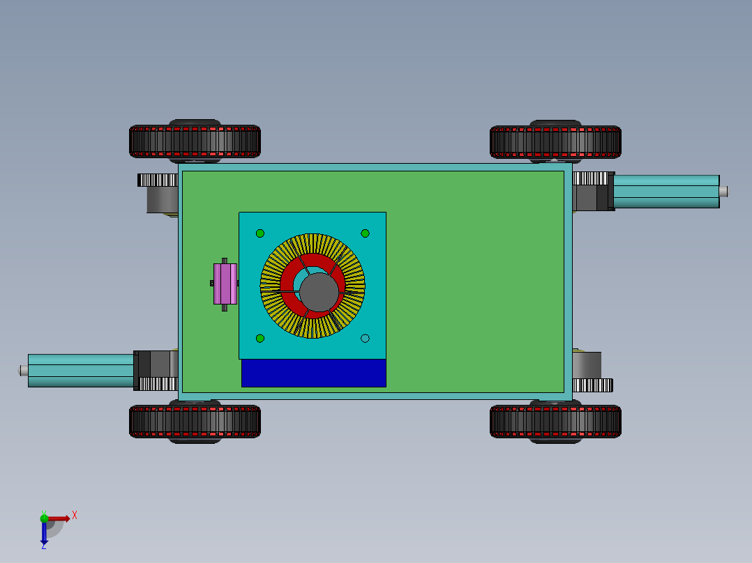 移动式空气净化器机器人设计模型