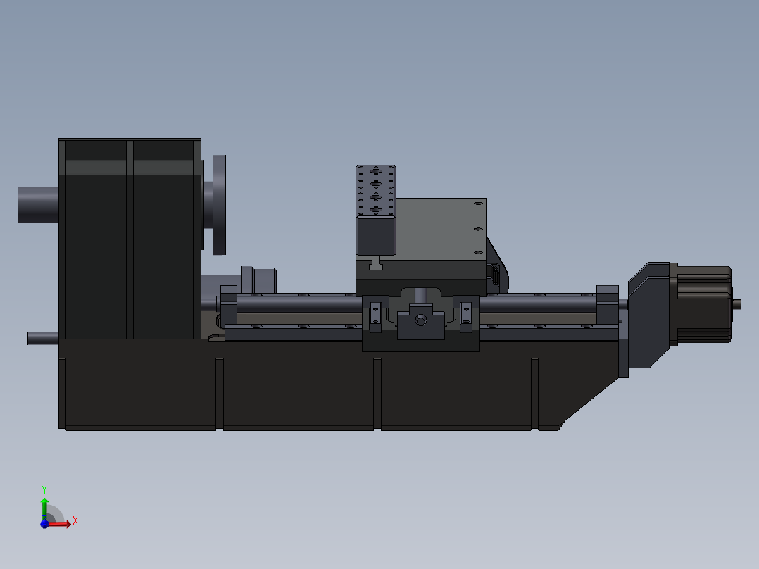 174数控车床系列之小形状系数车床前视图