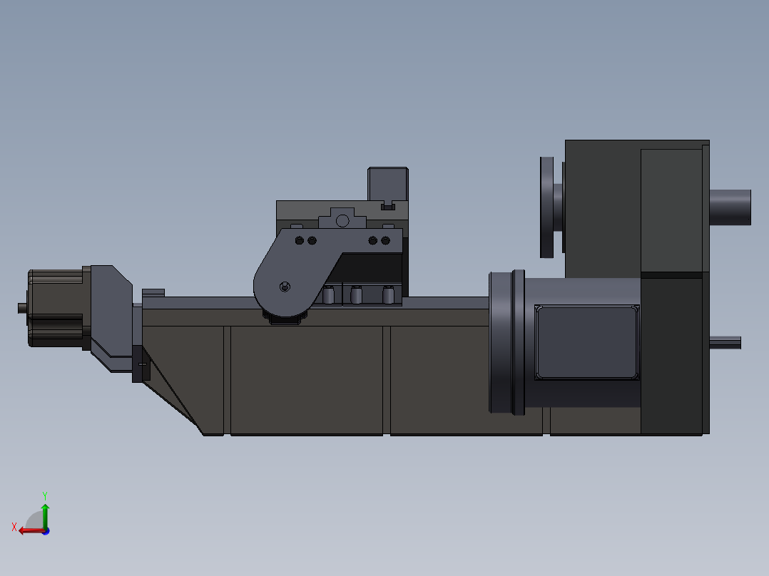 174数控车床系列之小形状系数车床后视图