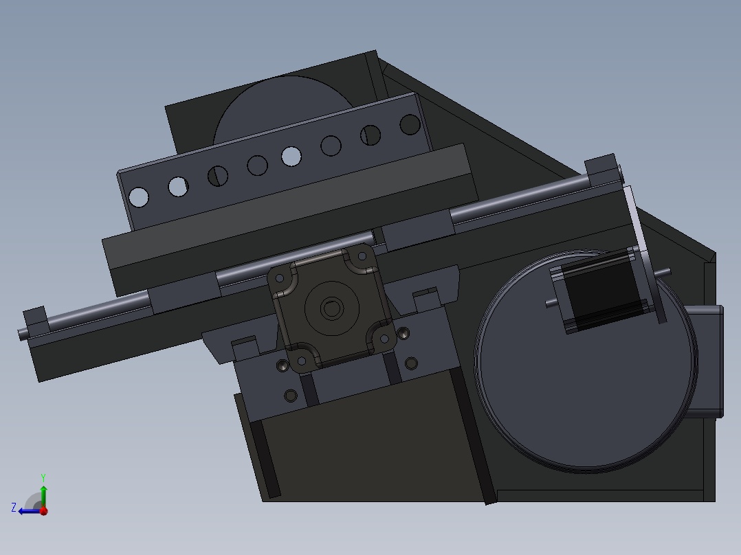 174数控车床系列之小形状系数车床右视图