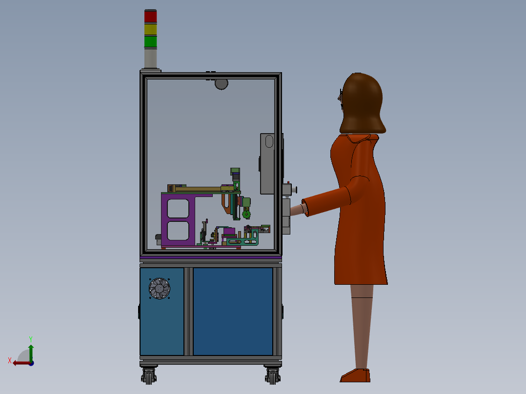 MD线圈焊接机后视图