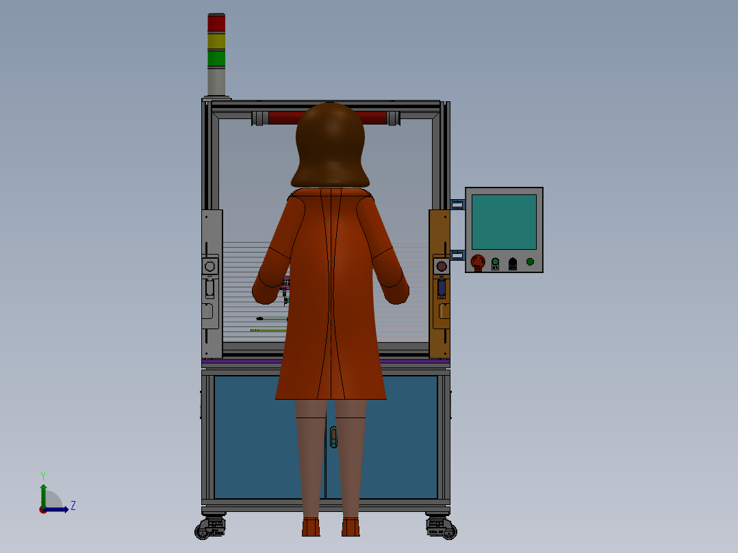 MD线圈焊接机左视图