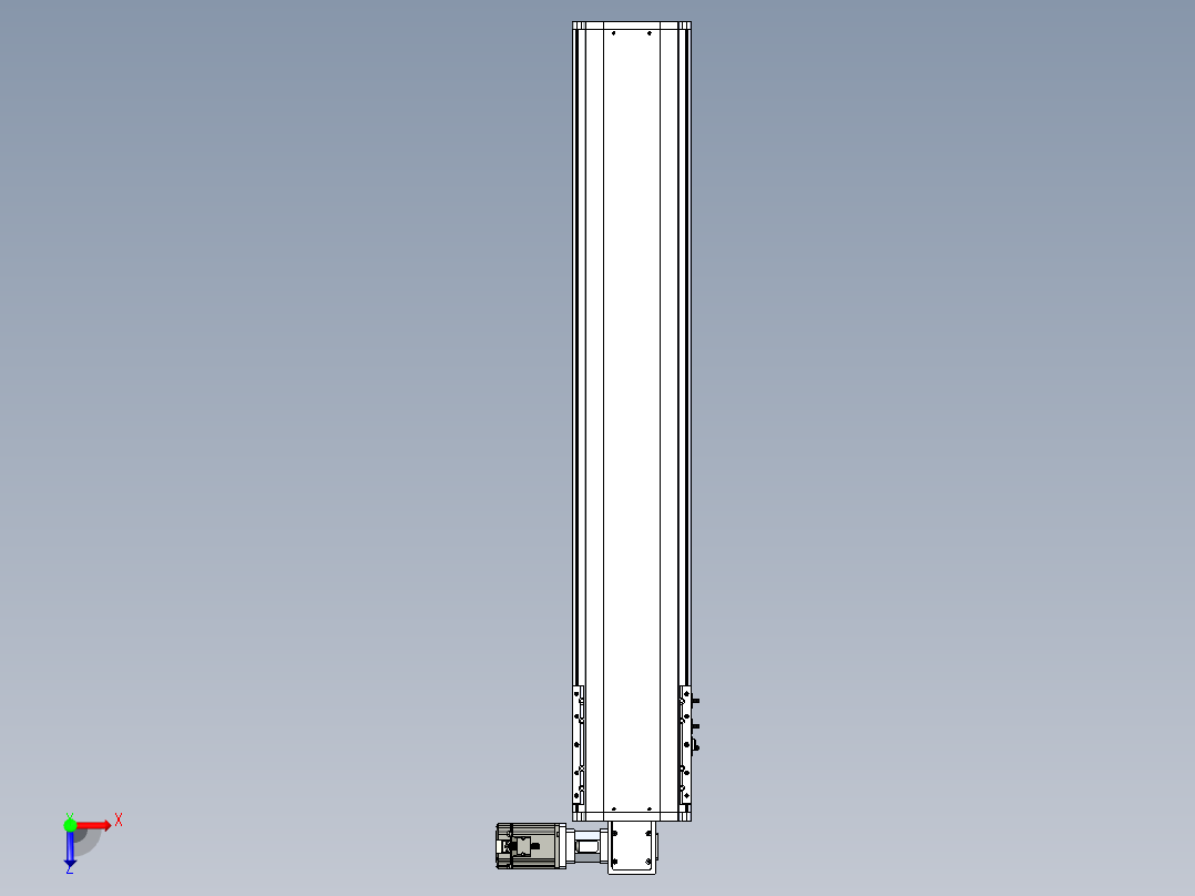 东锦同步带传动-直线滑台模组DH210B-L150-S1050-BL-P750W-C3俯视图