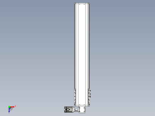 东锦同步带传动-直线滑台模组DH210B-L150-S1050-BL-P750W-C3俯视缩略图