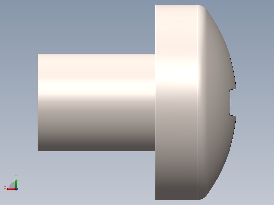 螺丝 M2.5 十字盘头-M2.5 x 3 Screw head.SLDPRT后视图