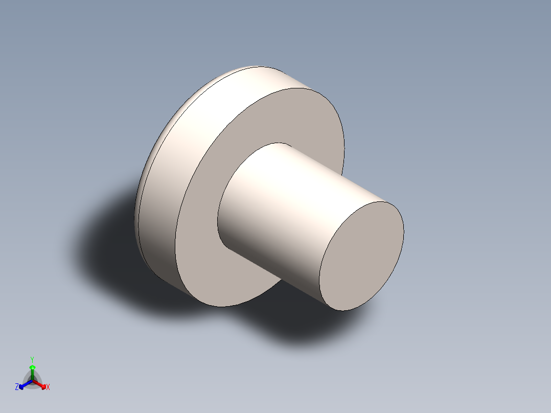 螺丝 M2.5 十字盘头-M2.5 x 3 Screw head.SLDPRT正等轴测图