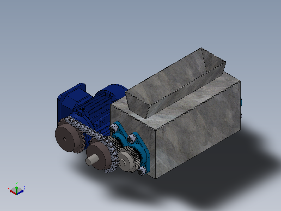破碎机设计正等轴测图