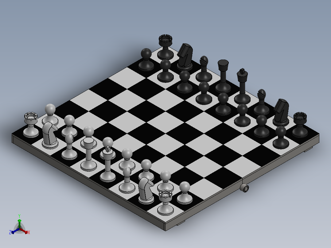 象棋10正等轴测图