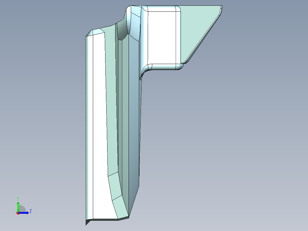 闪电飞船左视图