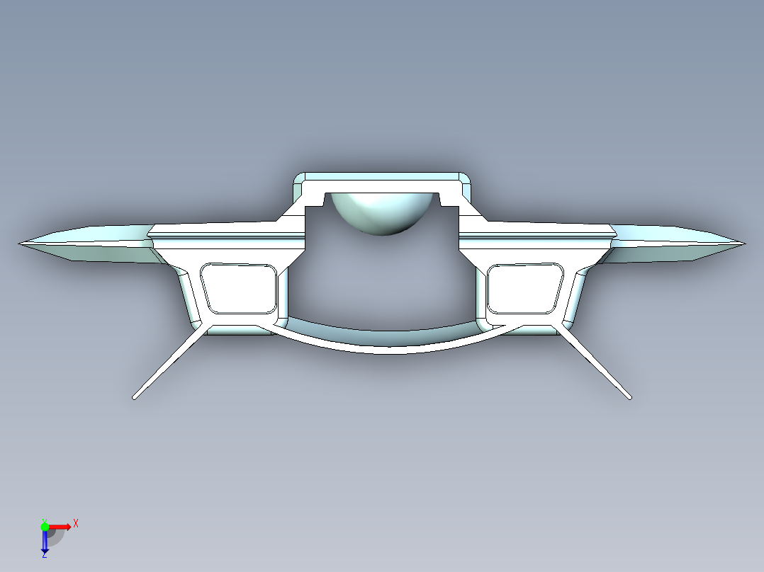 闪电飞船俯视图