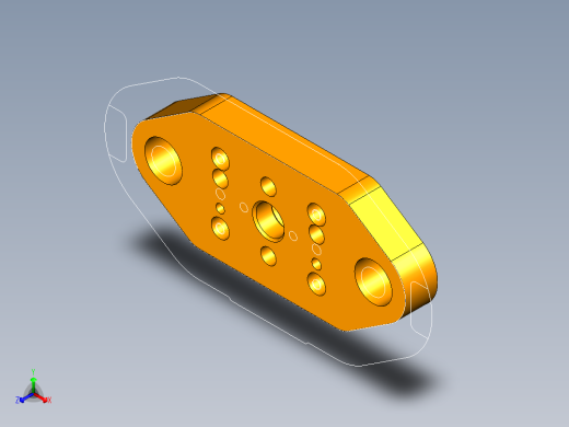 指针冲孔落料复合模（CAD图+UG三维）