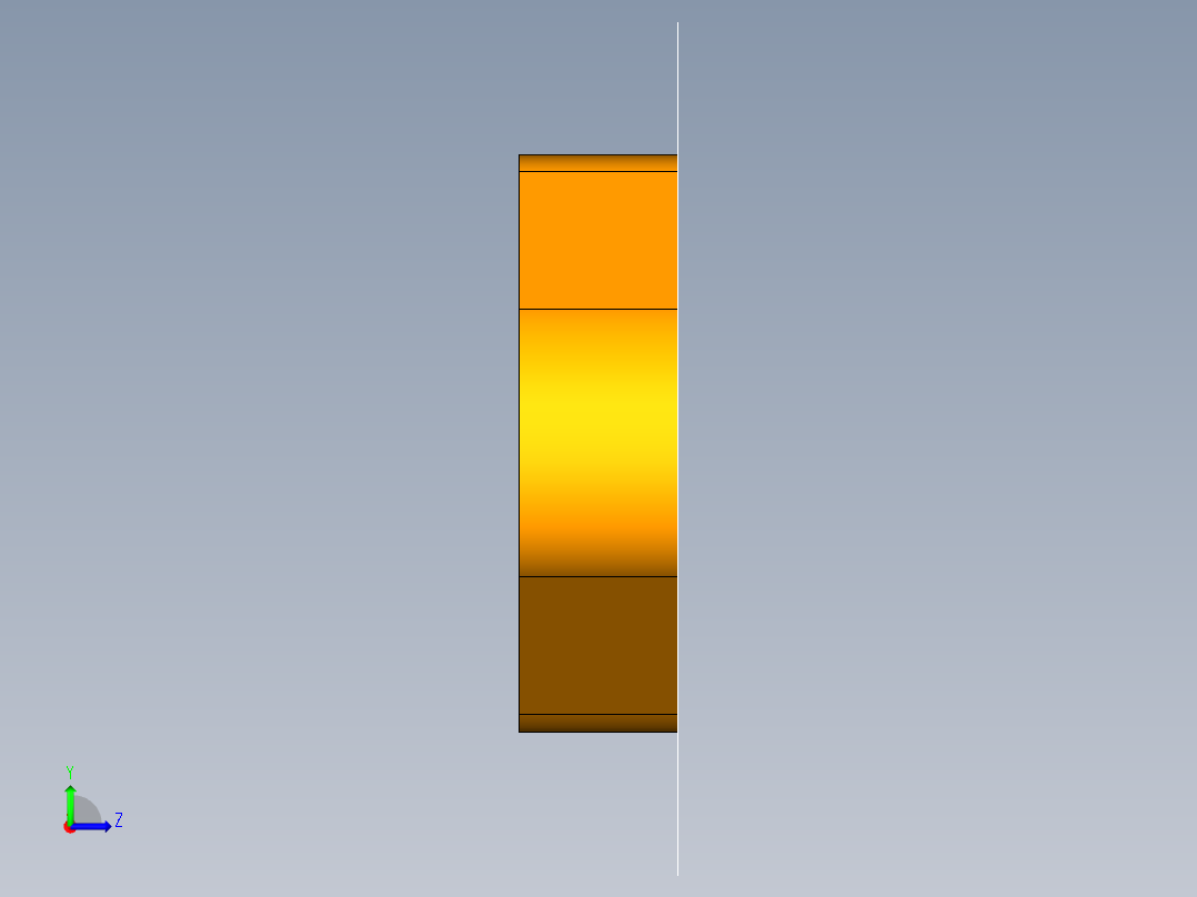 指针冲孔落料复合模（CAD图+UG三维）左视图