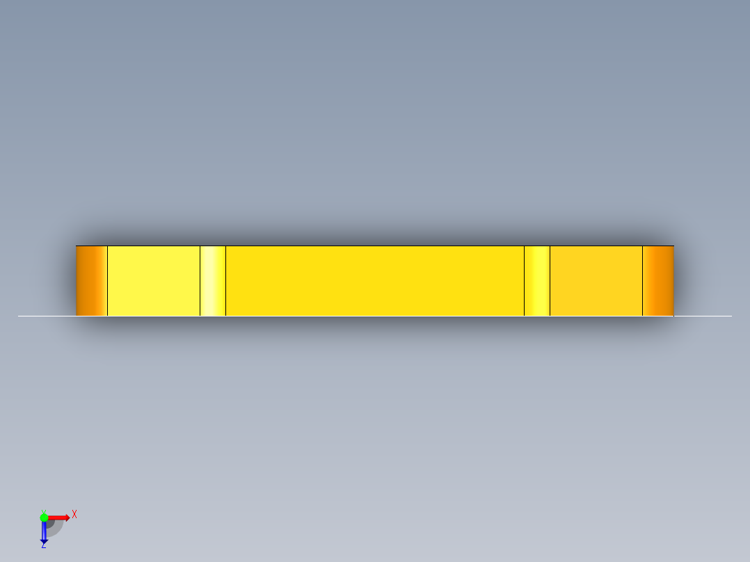 指针冲孔落料复合模（CAD图+UG三维）俯视图