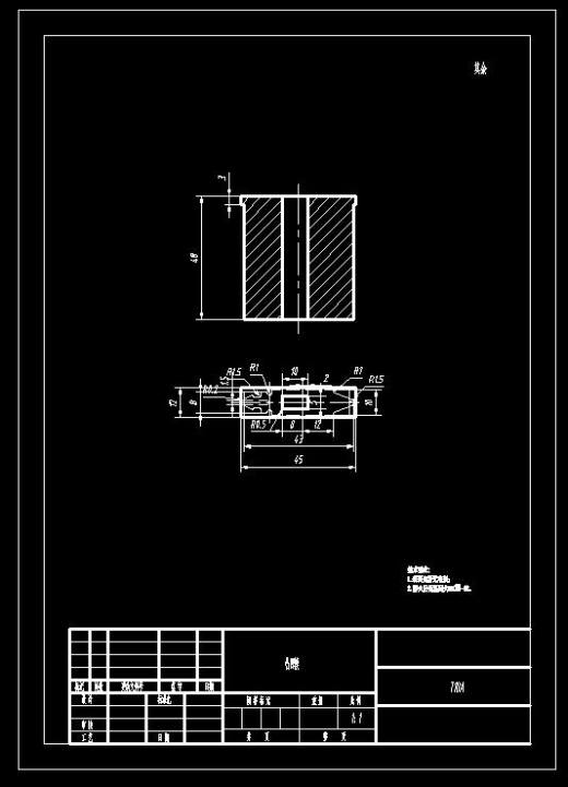 指针冲孔落料复合模（CAD图+UG三维）缩略图