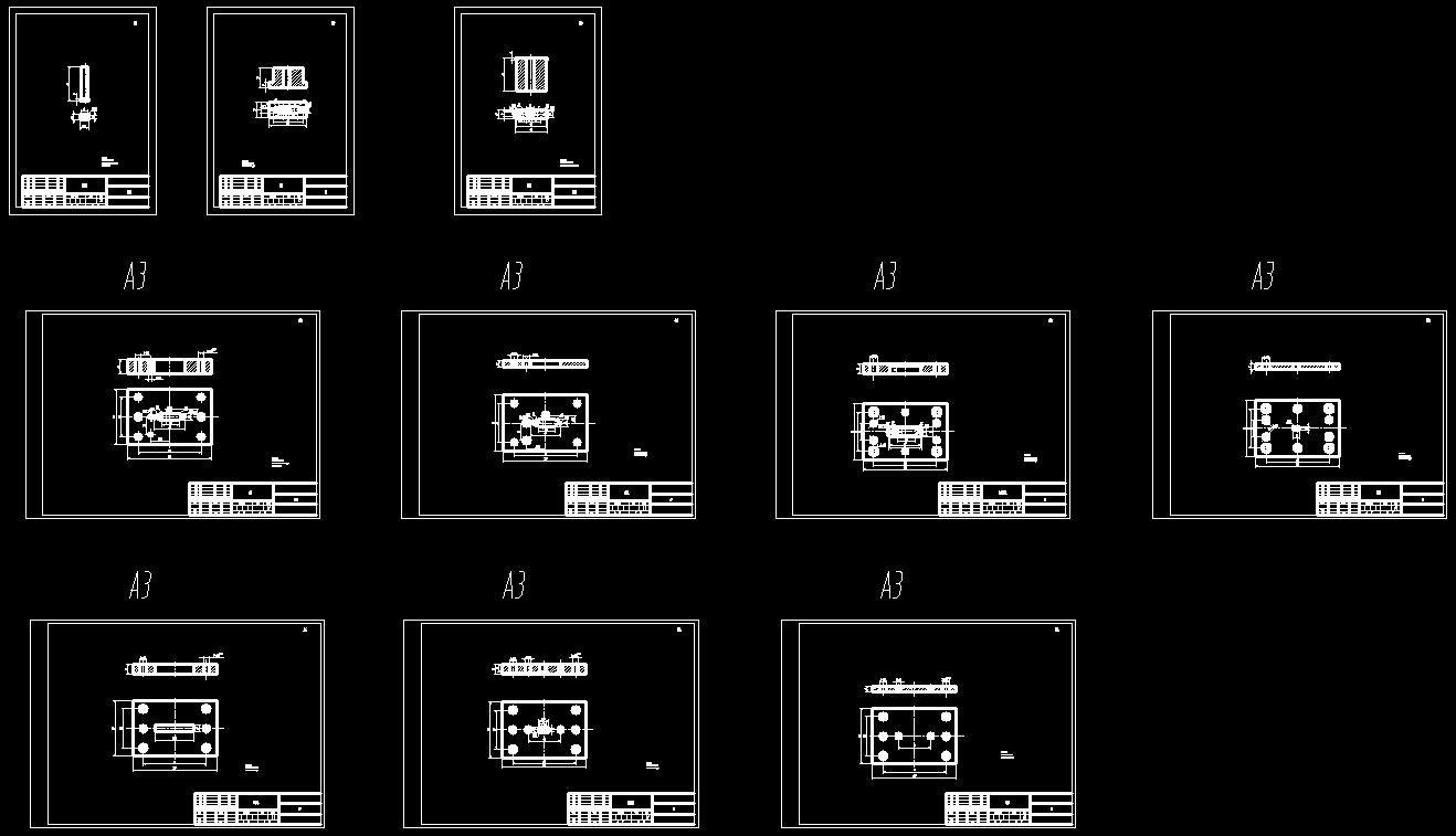 指针冲孔落料复合模（CAD图+UG三维）
