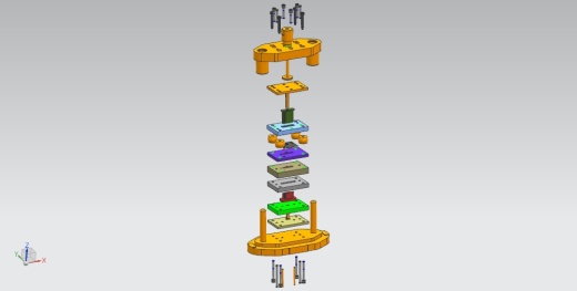 指针冲孔落料复合模（CAD图+UG三维）缩略图