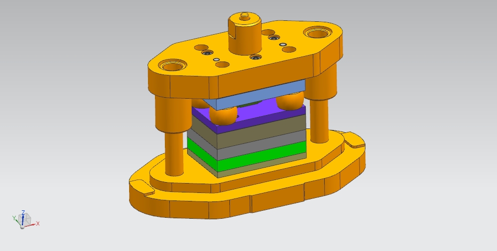 指针冲孔落料复合模（CAD图+UG三维）