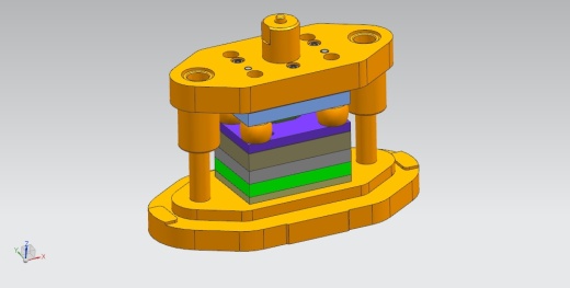 指针冲孔落料复合模（CAD图+UG三维）缩略图