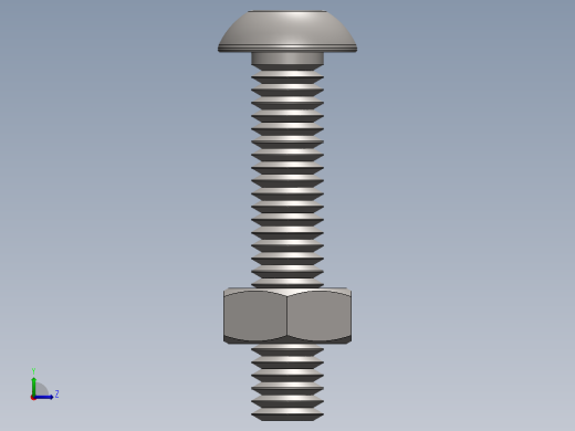 紧固件-M4 Stainless Round Head左视缩略图