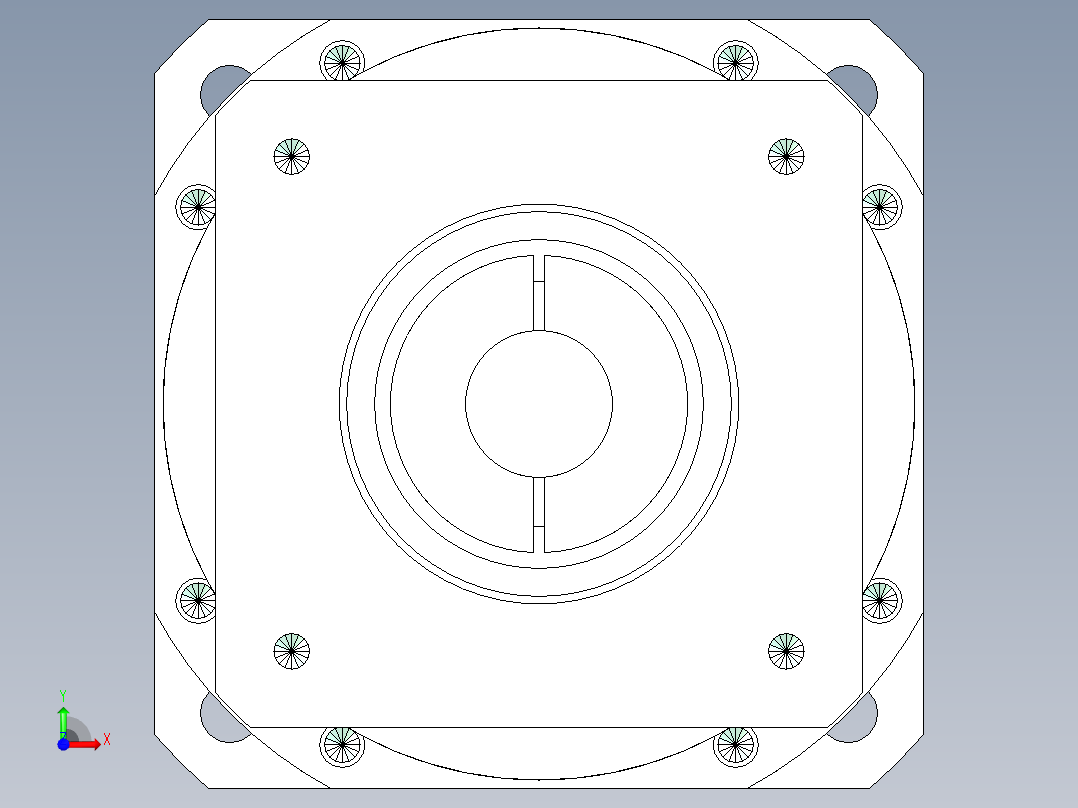 直齿PLX220-L2 42-114.3-200-M12.stp前视图
