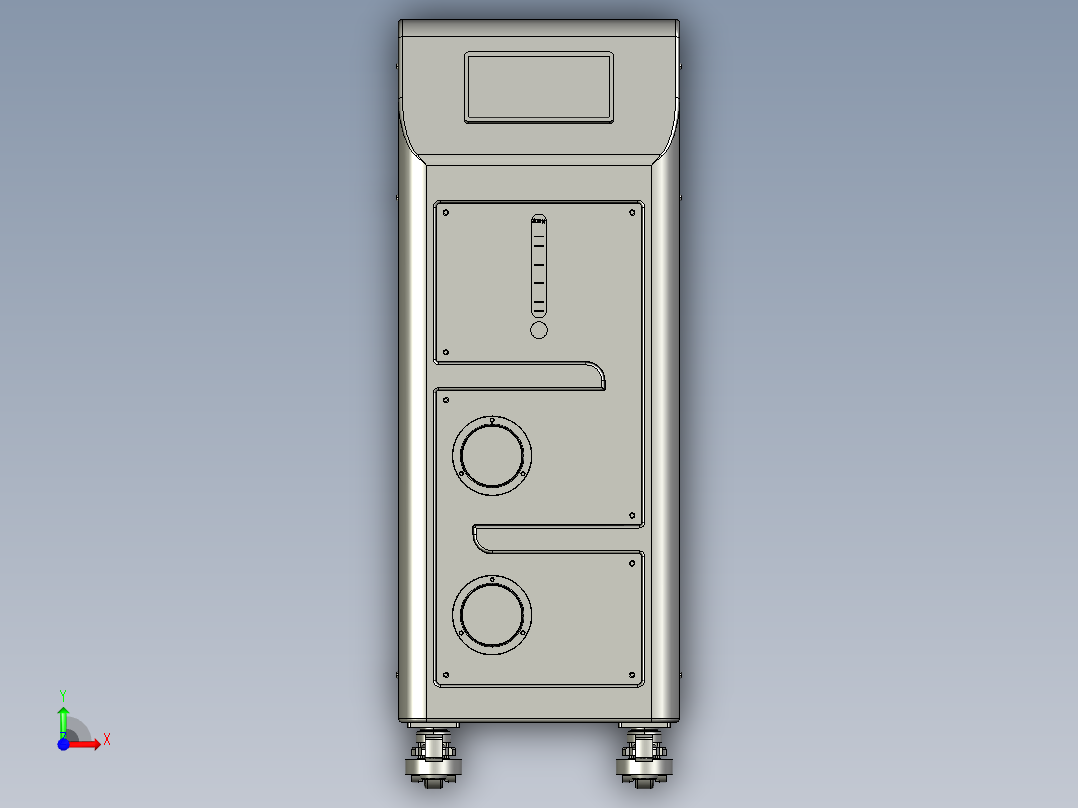 氮气发生器机箱前视图