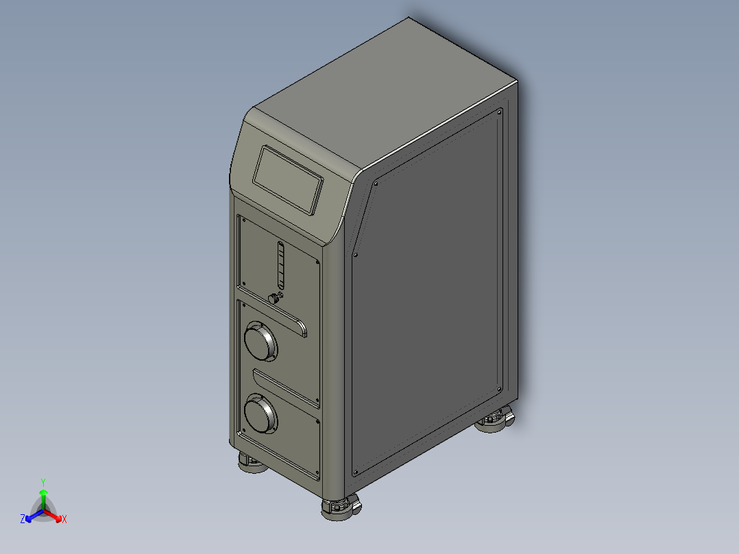 氮气发生器机箱正等轴测图
