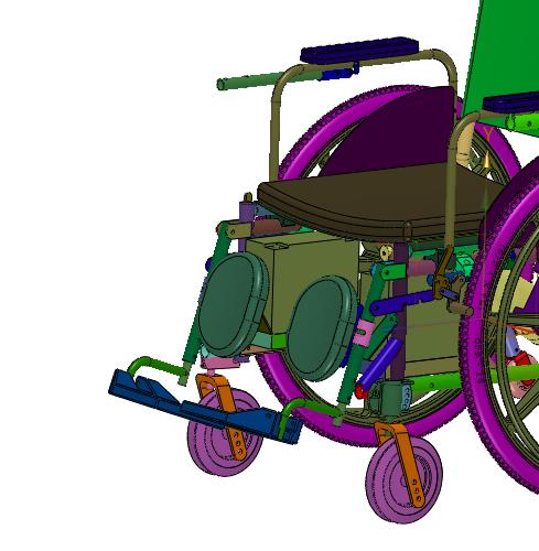 可折叠智能全自动四轮代步轮椅