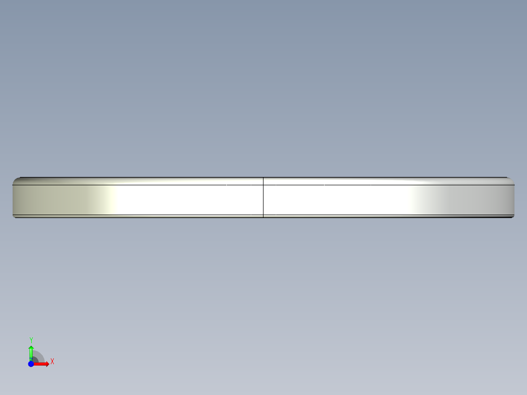 紧固件-IGES 0.3750 Flat Washer前视图