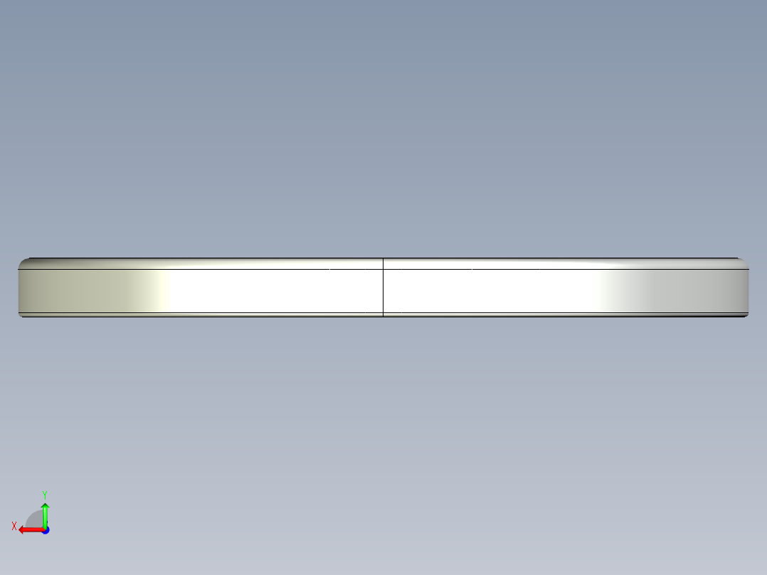 紧固件-IGES 0.3750 Flat Washer后视图