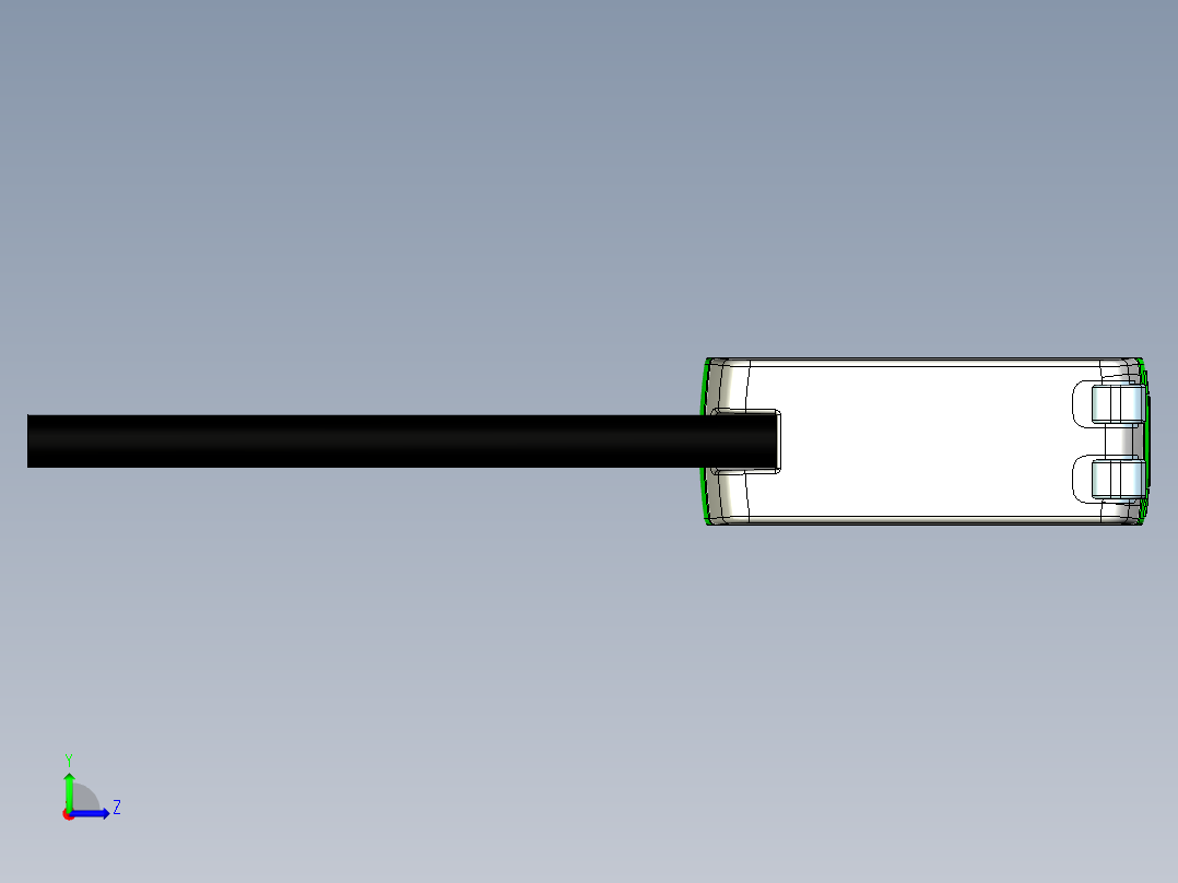 光电_激光传感器LS201-BG左视图