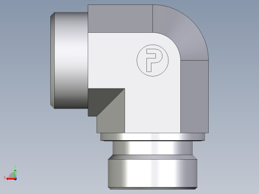 卡套式工业通用硬管接头EO_Male_stud_elbow_WE28LR71X后视缩略图