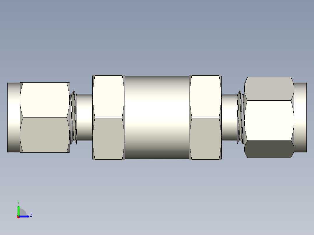 700H系列高压紧凑型止回阀左视图