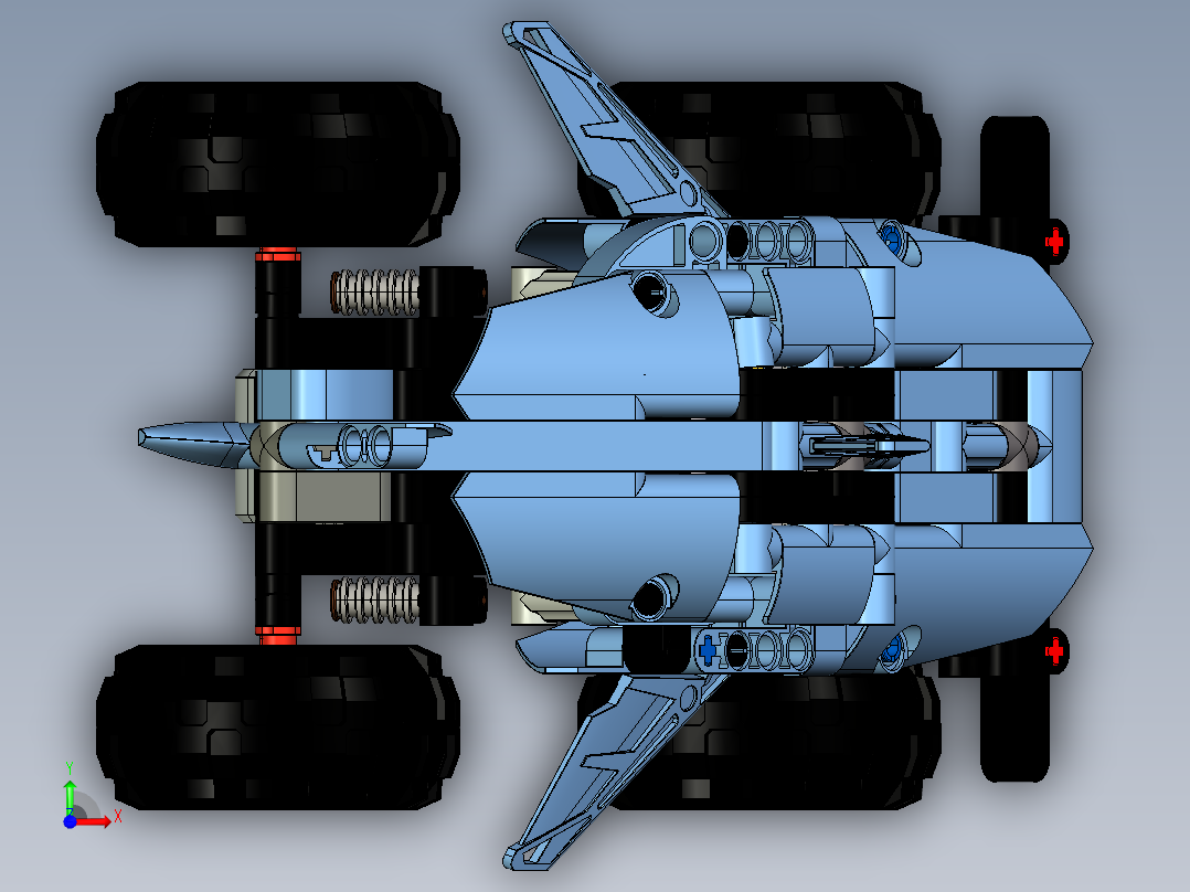 lego-42134-monster-jam-megalodon.1-乐高玩具赛车前视图