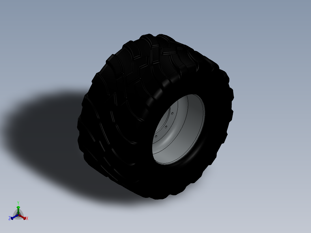 Petlas+56045+R22，5&amp；16，00x22，5轮胎正等轴测图