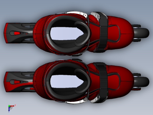 儿童轮滑鞋俯视缩略图