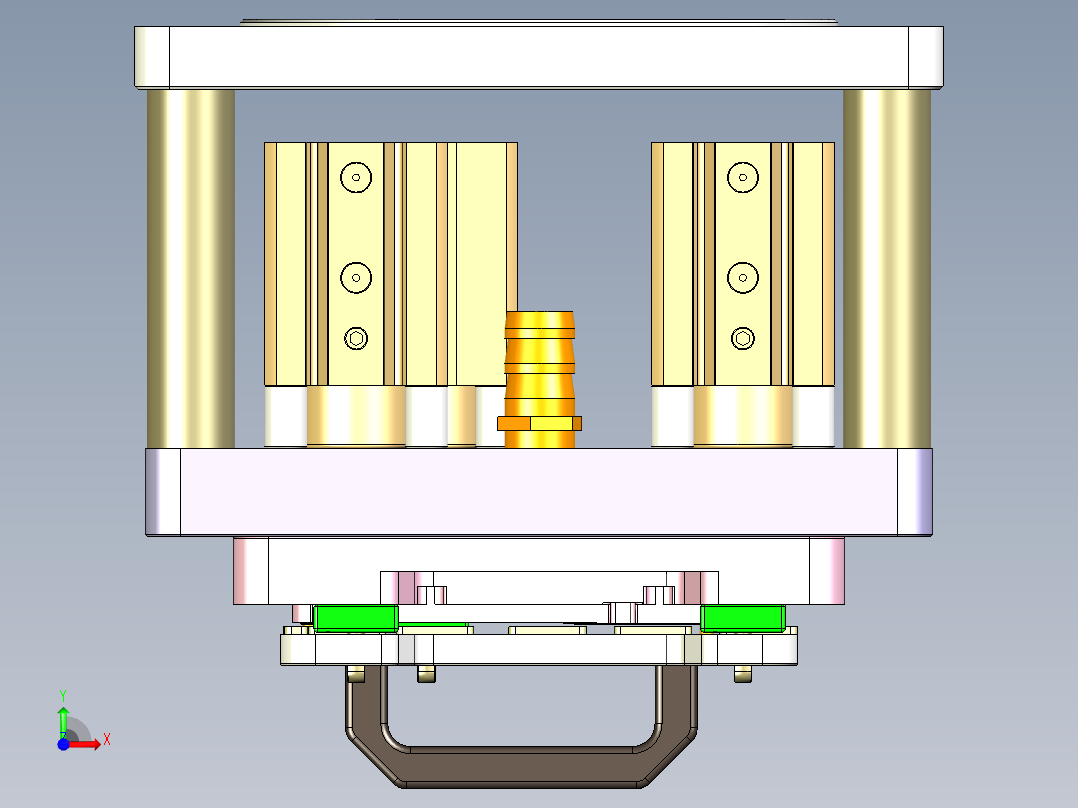 R4-笔记本CNC工装夹具三维模型CNC5-1026前视图