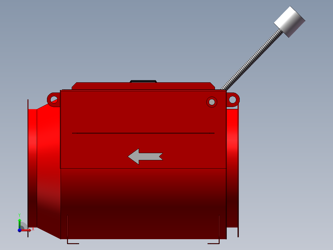 500隔爆阀前视图