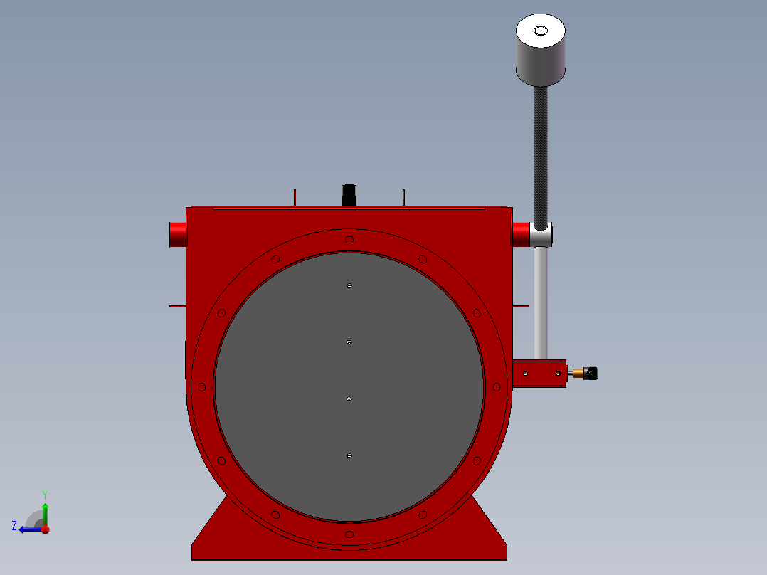 500隔爆阀右视图