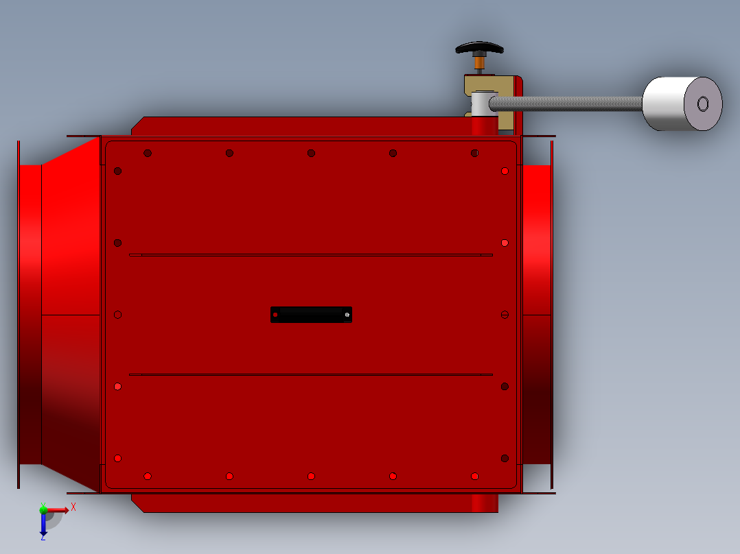 500隔爆阀俯视图