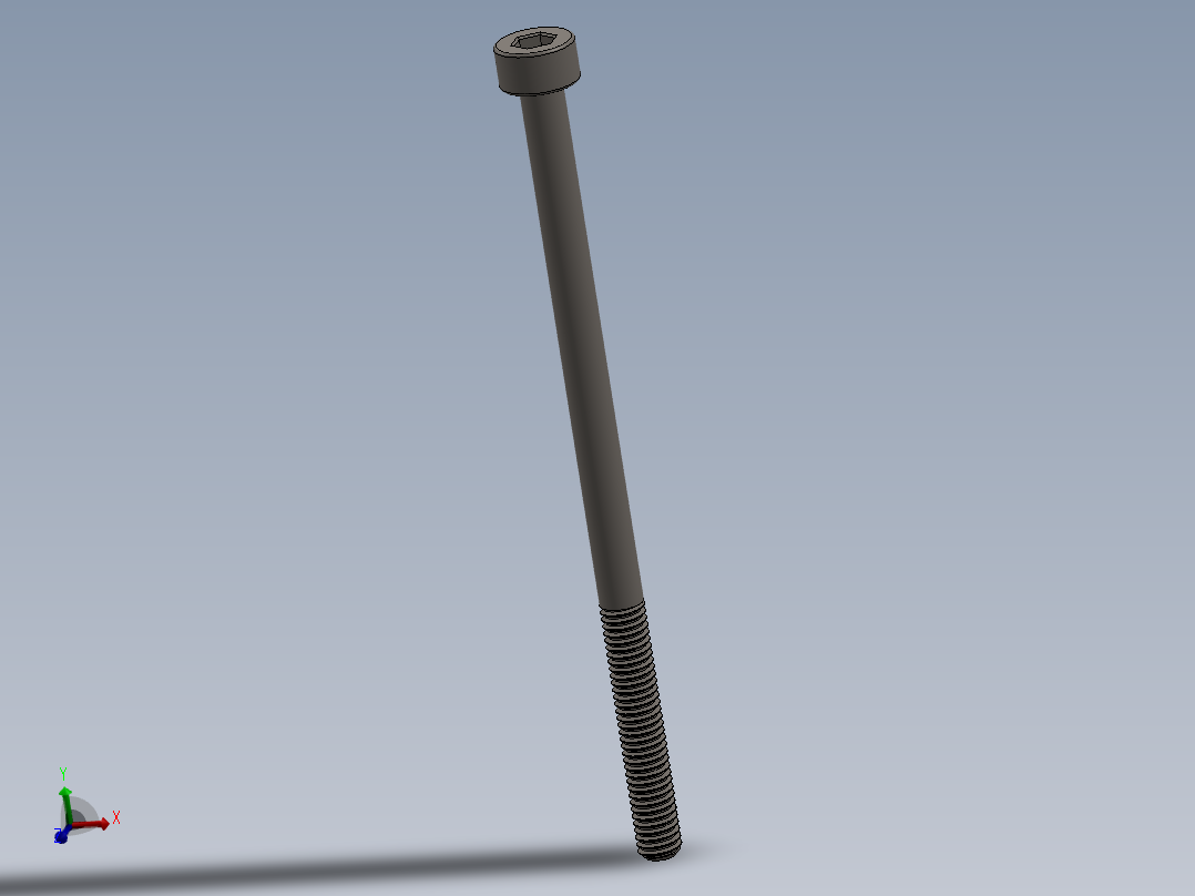 Screw_DIN_912_M3x55_A2.SLDPRT公制内六角螺钉