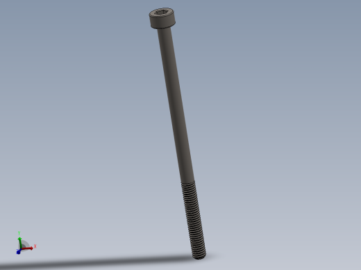 Screw_DIN_912_M3x55_A2.SLDPRT公制内六角螺钉
