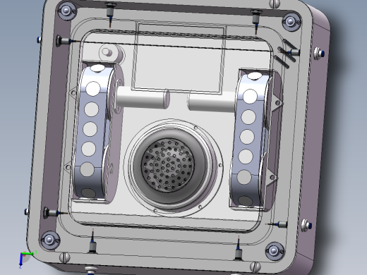 负压壁面清洁（擦窗）机器人3D 装配图 零件图